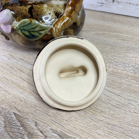 Handmade Hand Painted Ceramic Floral Forest Tree Branch Decorative Teapot - Picture 8 of 16